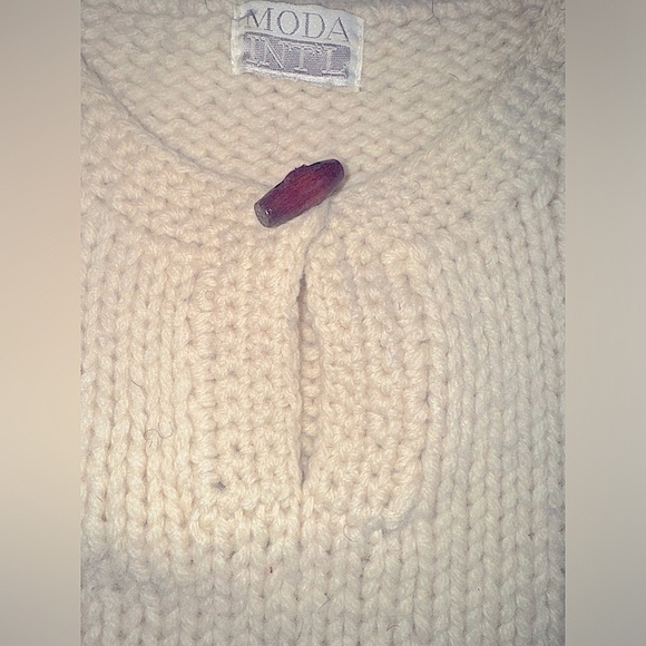 Moda Int'l Vintage 90s Hippie Wool Sweater Oversized Unisex L XL - Picture 5 of 11